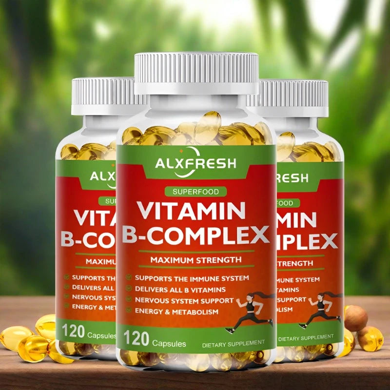 B-Complex Vitamin (B12-B1-B2-B3-B5-B6-B9 Folic Acid&Biotin)