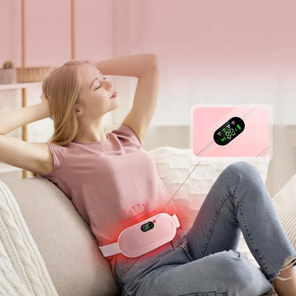 Electric Period Massage Vibrator + Heating Belt