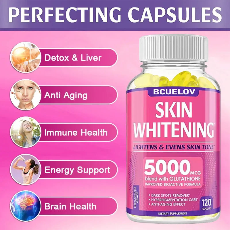 bcuelov skin whitening glutathione Glp-1 Patches Made Glutathione 2000mg Skin Whitening Capsules main image 1